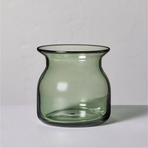 Hearth & Hand Magnolia 5" Green Glass Decorative Flared Bouquet Vase